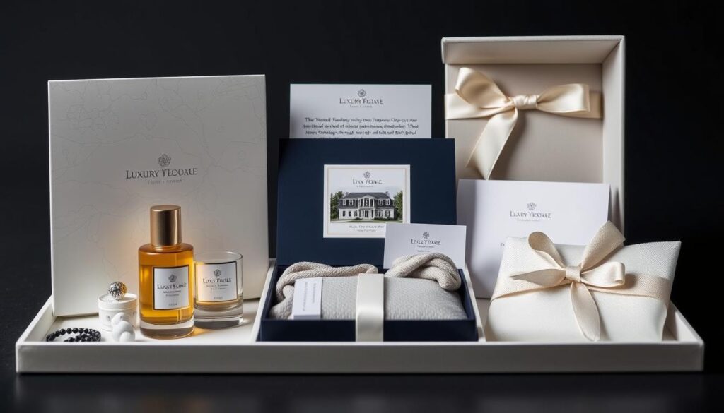 Custom-crafted sensory marketing kit for a luxury estate with scent, sound, and tactile elements Custom-crafted sensory marketing kit for a luxury estate with scent, sound, and tactile elements