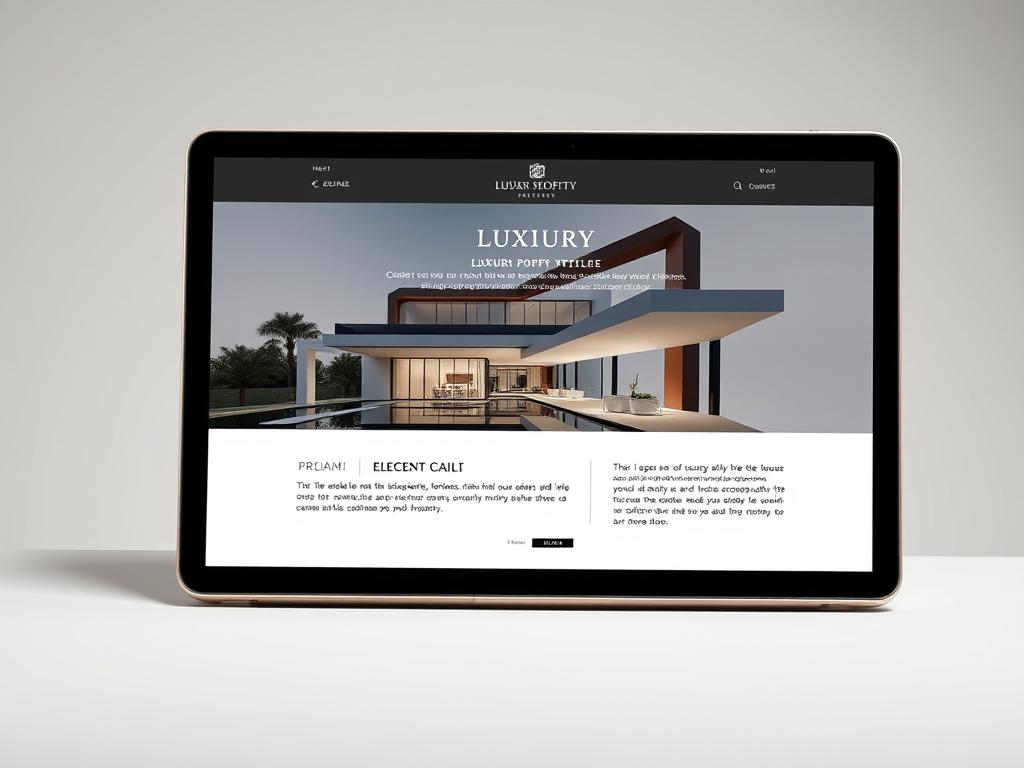 Elegant HTML email template for luxury property marketing Elegant HTML email template for luxury property marketing