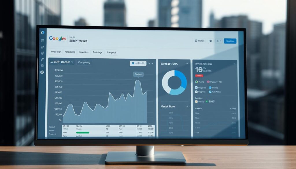 SERP tracker dashboard example