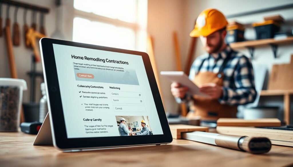 service page optimization for contractors
