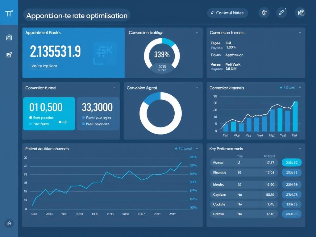 Conversion rate optimization dashboard for a medical clinic