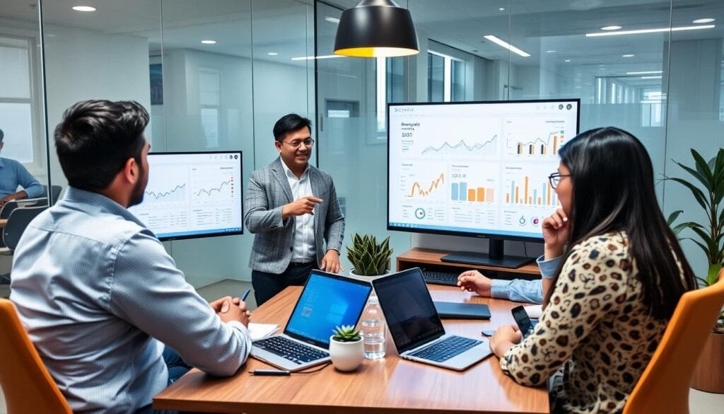 EchoVME Digital SEO Agency in Mumbai team meeting with clients