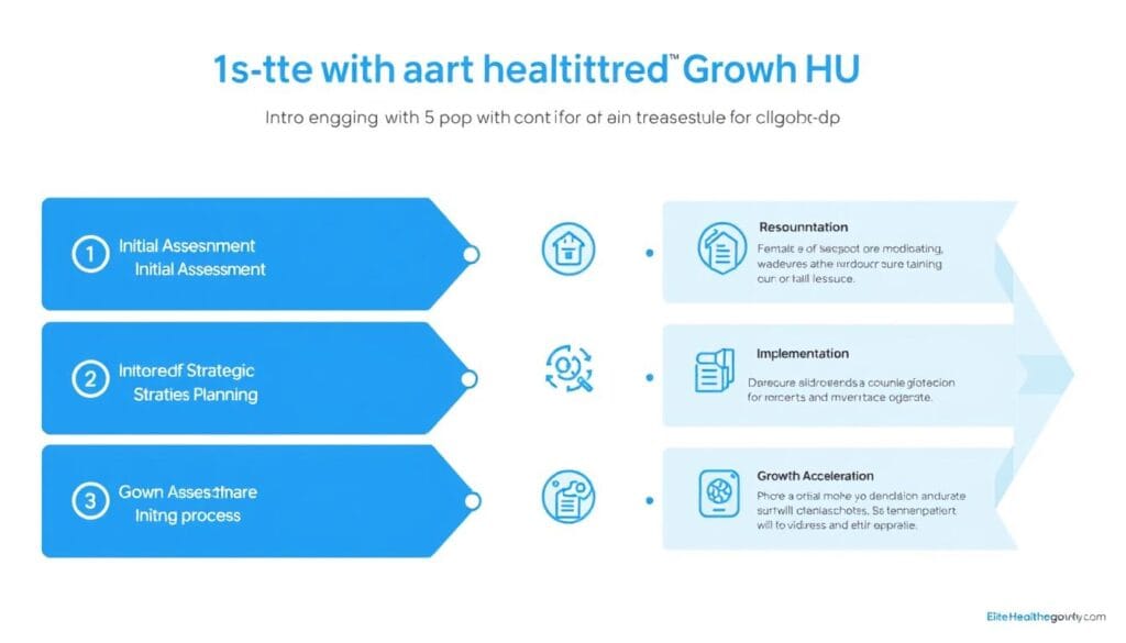 Elite Healthcare Growth Hub engagement process visualization