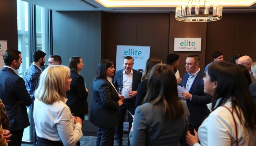 Elite Healthcare Growth Hub networking event with industry leaders