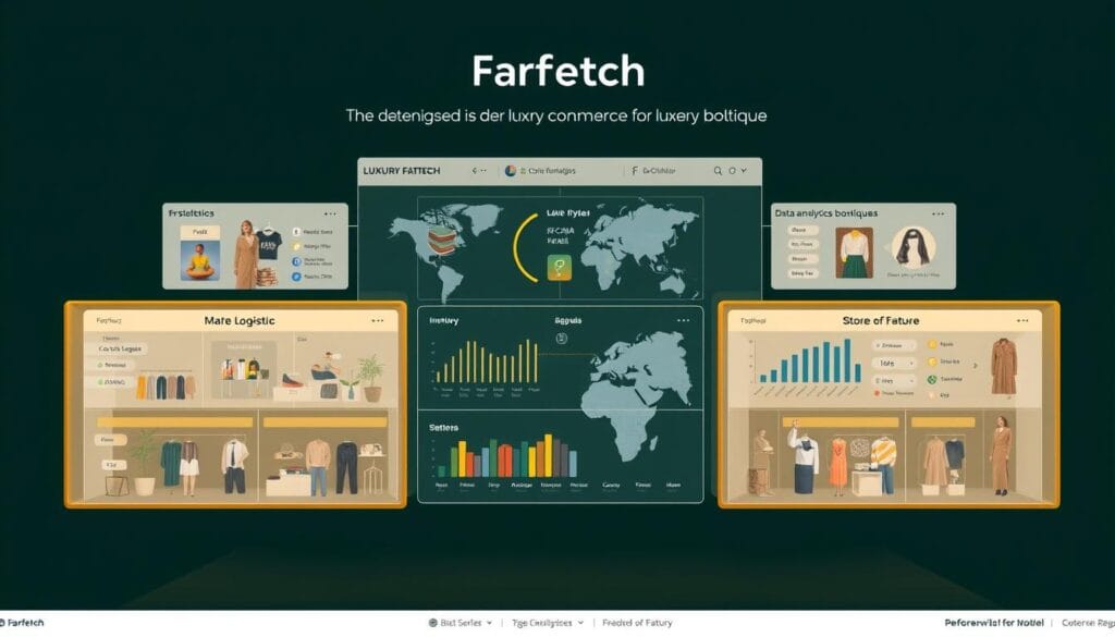 Farfetch's technology platform showing their connected retail solution for luxury boutiques