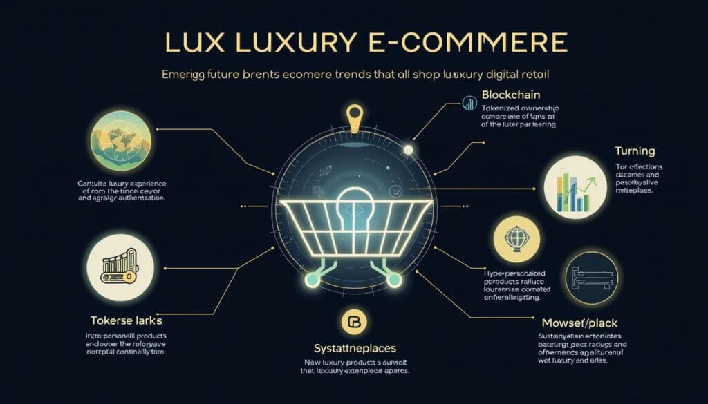Future trends in luxury e-commerce visualization showing emerging technologies and consumer behaviors