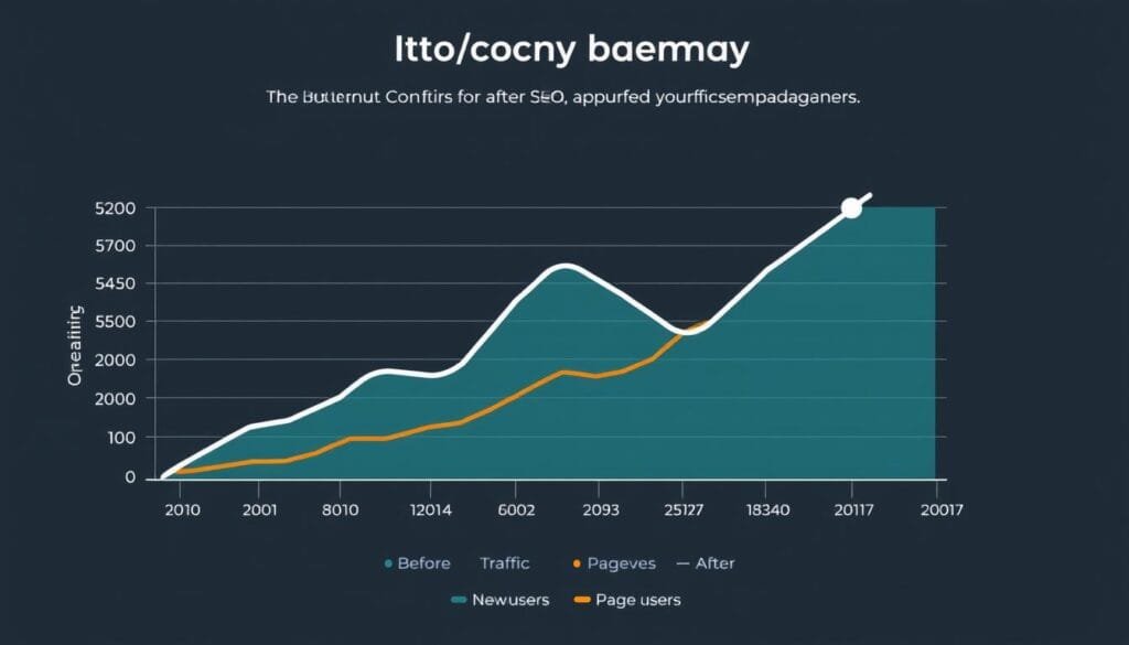 Graph showing SEO growth for The Butternut Company after working with Capsicum Mediaworks