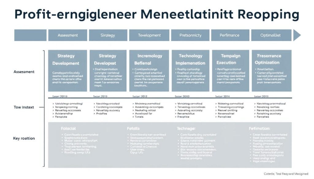 Implementation roadmap for profit-engineered marketing at hotels and resorts showing key phases and milestones Implementation roadmap for profit-engineered marketing at hotels and resorts showing key phases and milestones