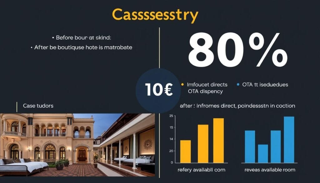 Kolkata boutique hotel chain digital marketing case study showing 80% booking increase