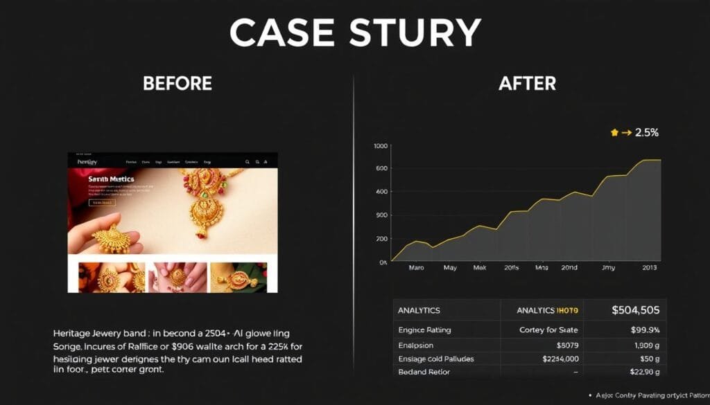 Kolkata heritage jewelry brand digital marketing case study showing 2.5x traffic increase