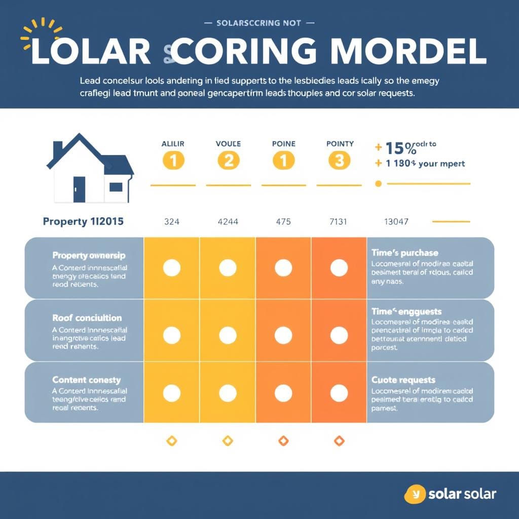 Lead scoring model for solar companies