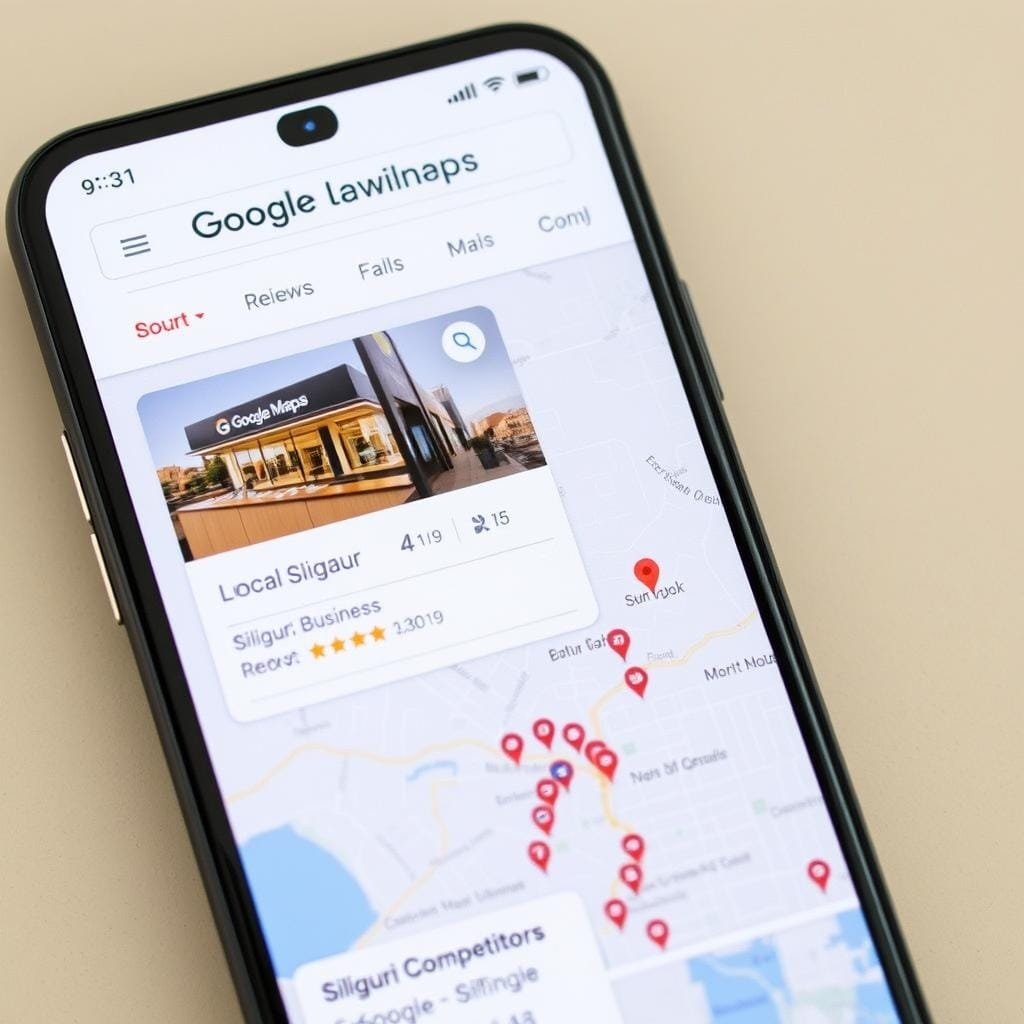 Local SEO results for Siliguri business in Google Maps