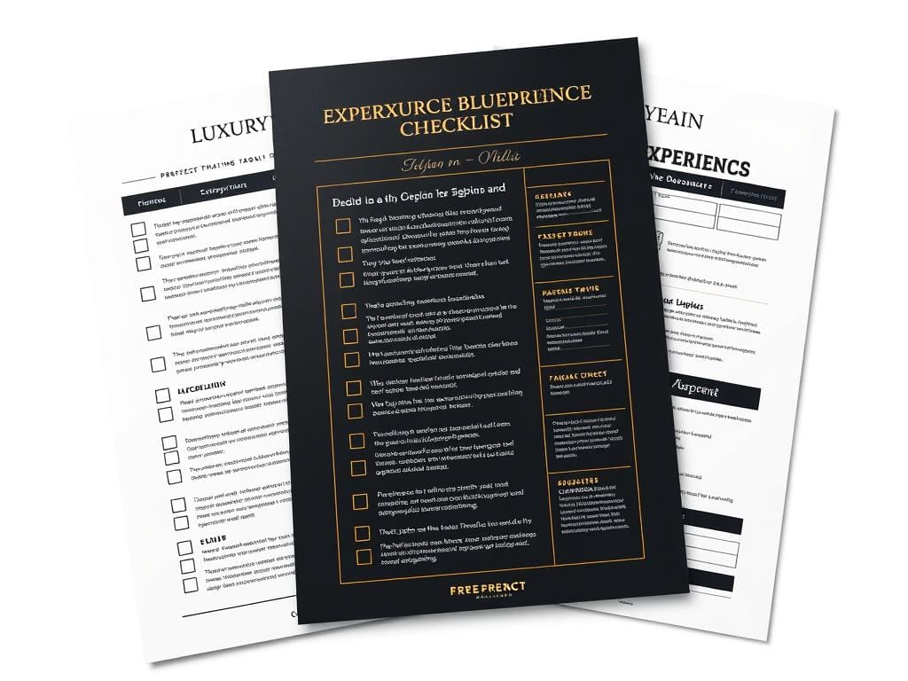 Luxury Experience Blueprint checklist for high-ticket travel businesses Luxury Experience Blueprint checklist for high-ticket travel businesses