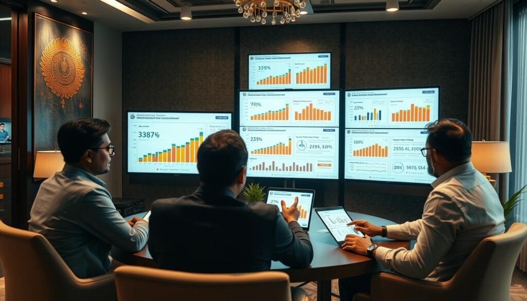 Luxury brand digital marketing strategy session in Kolkata office