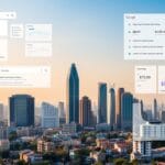 Mumbai skyline with digital marketing overlay showing SEO Agency in Mumbai services