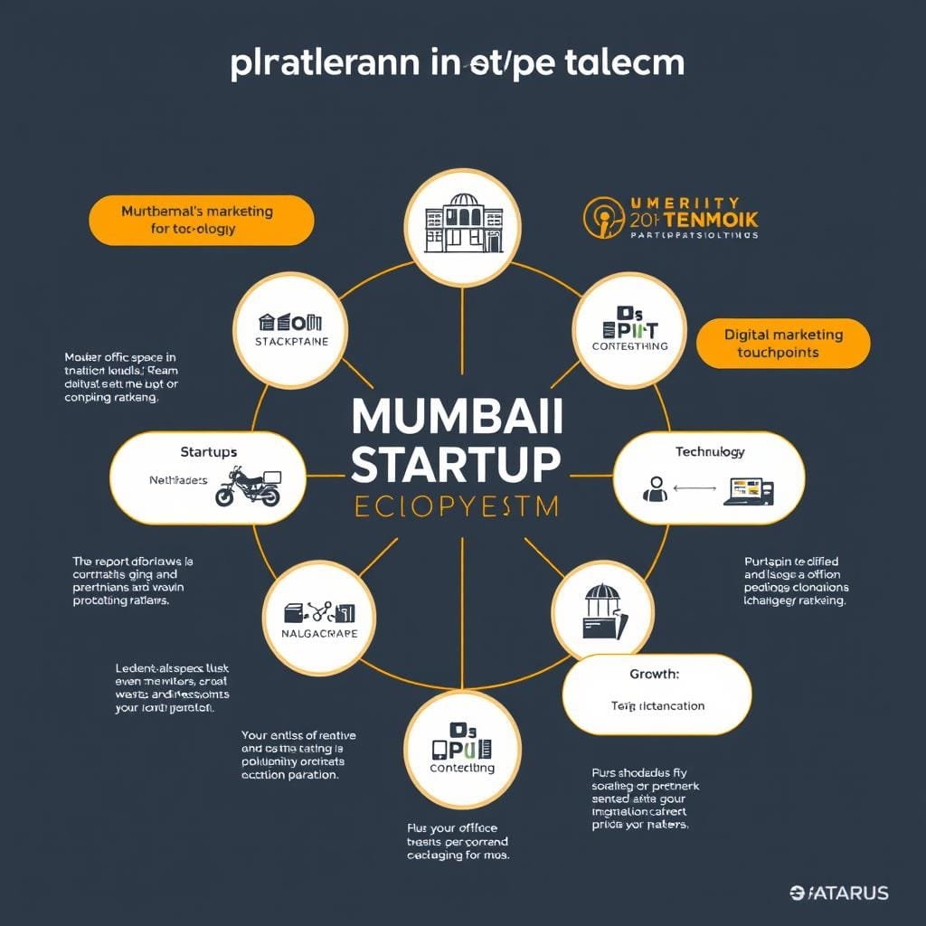Mumbai startup ecosystem visualization with digital marketing touchpoints