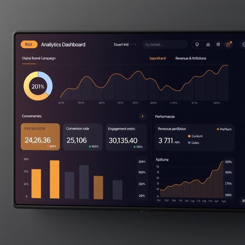 ROI-focused digital marketing dashboard for Kolkata luxury brands