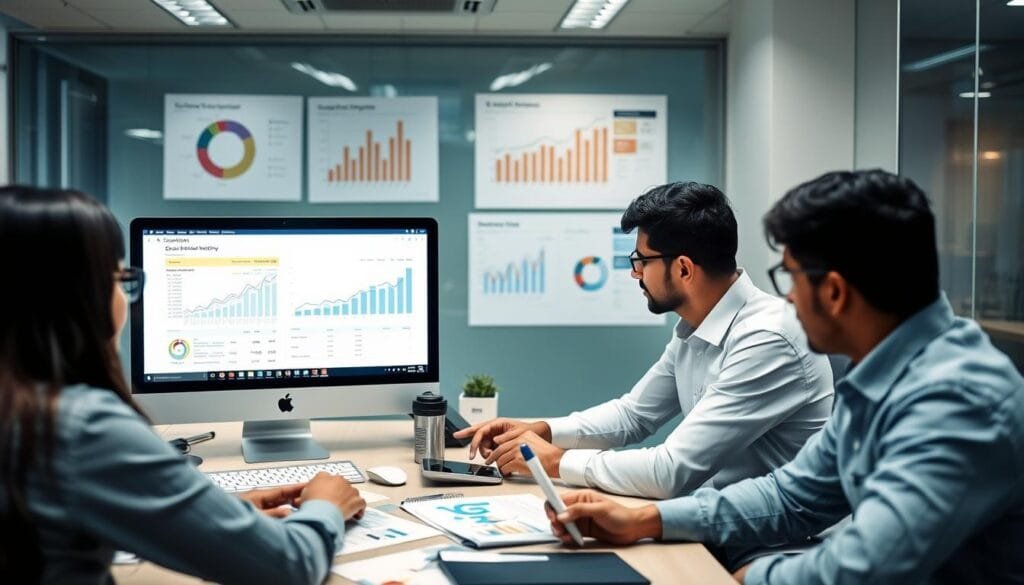 SEO Gladiators team in Mumbai office analyzing search performance