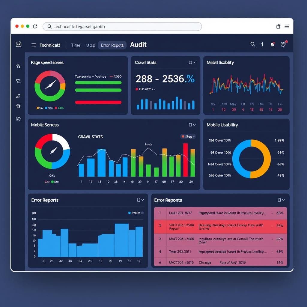 Technical SEO audit dashboard for Siliguri website