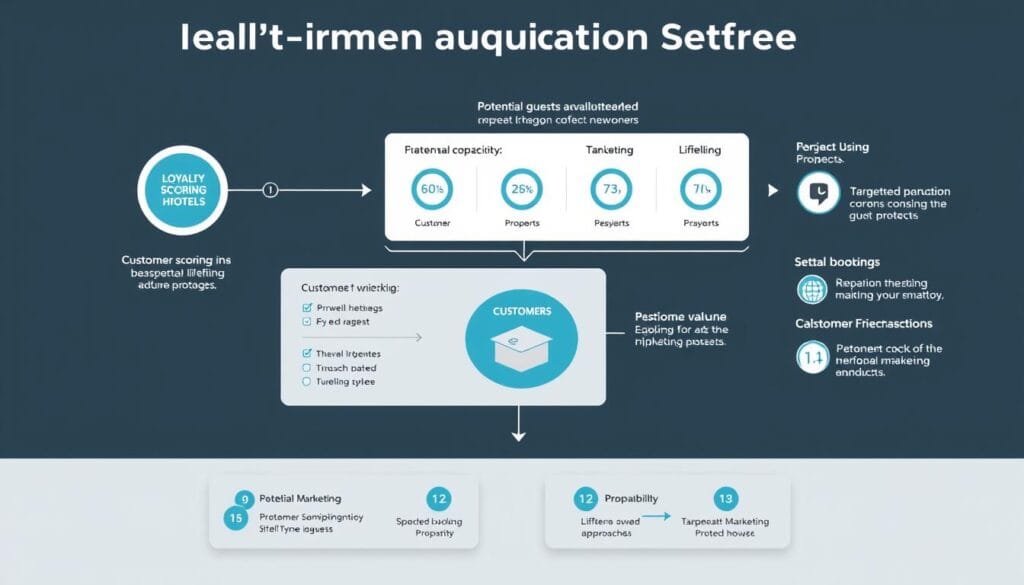 Visualization of a loyalty-driven acquisition strategy showing customer lifetime value predictions and targeted marketing approaches Visualization of a loyalty-driven acquisition strategy showing customer lifetime value predictions and targeted marketing approaches