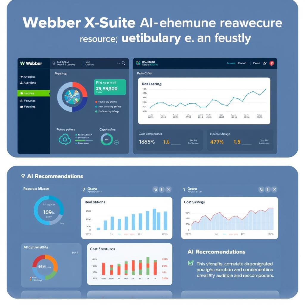 WebberXSuite™ AI-driven resource optimization dashboard WebberXSuite™ AI-driven resource optimization dashboard