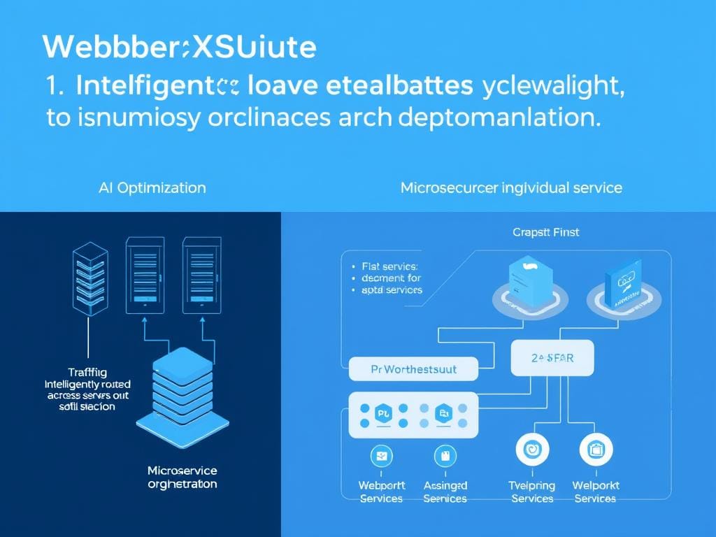 WebberXSuite™ intelligent load distribution and microservice orchestration visualization WebberXSuite™ intelligent load distribution and microservice orchestration visualization