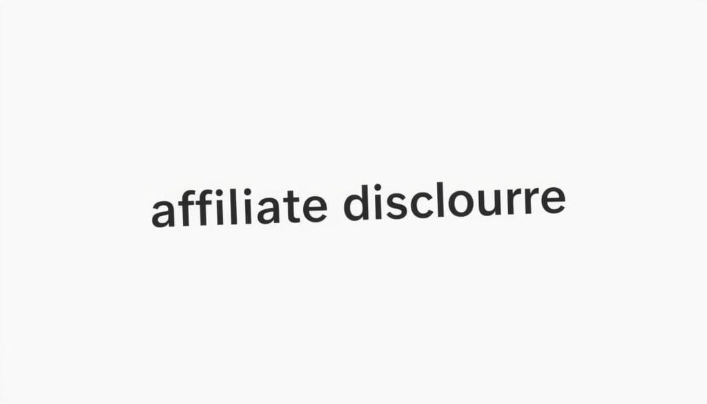 affiliate disclosure